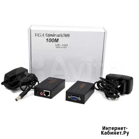 Extender удлинитель VGA+Audio 100M Челябинск - изображение 1
