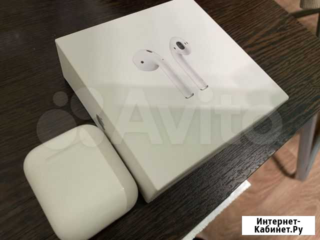 Airpods 2 оригинал с чеком на гарантии Санкт-Петербург - изображение 1
