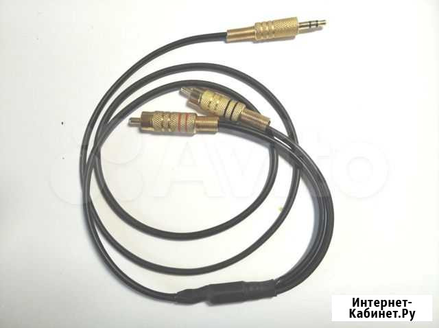 Аудио кабель межблочный jack3.5 x 2RCA Ульяновск - изображение 1