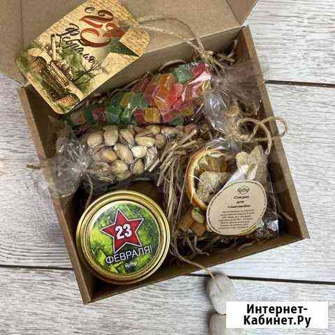 Подарок с медом и сухофруктамм на 23 февраля Казань