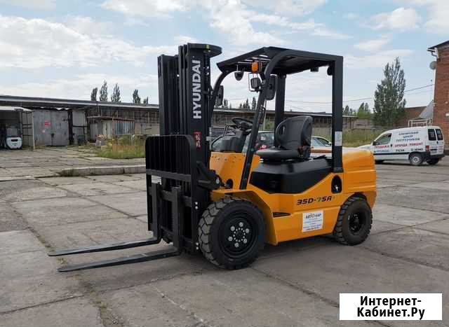 Дизельный погрузчик Hyundai 35D-7SA, 3,5 тн, новый Омск - изображение 1