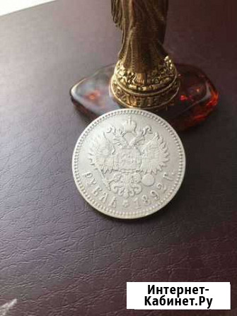 Рубль 1892г, оригинал, серебро Иркутск - изображение 1