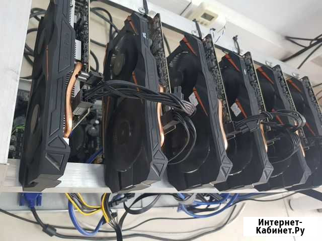 Майнинг ферма p106-100 gigabyte 6 карт 150 m/Hs Краснодар - изображение 1
