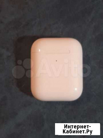 AirPods 2 + чехол,б/у оригинал Щербинка - изображение 1