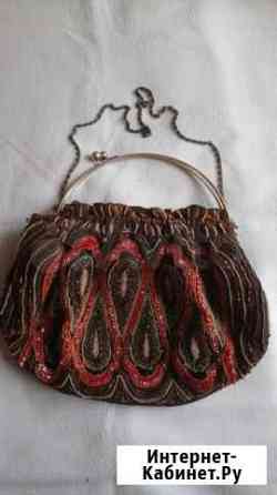Сумка винтаж, вышивка бисером, ручная работа Красноярск