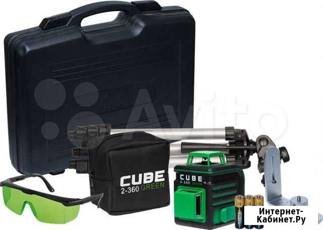 Лазерный уровень ADA cube 2-360 Green нивелир Пенза - изображение 1