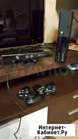 Xbox 360 с кинектом и два беспроводных джостика Томск - изображение 1