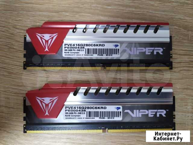 Оперативная память DDR4 16GB (8x2) 2800мгц PC22400 Хабаровск - изображение 1