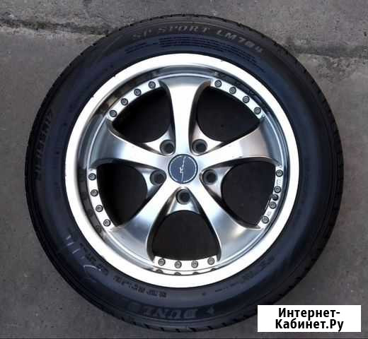 Продам летнюю резину Dunlop SP Sport на литье Белогорск - изображение 1