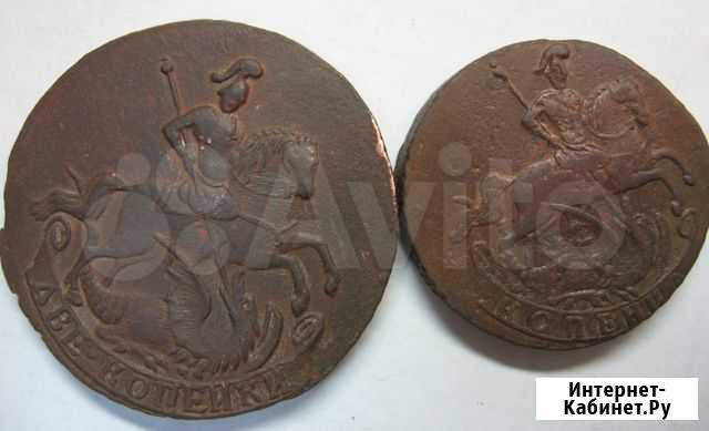 Монета 2 копейки 1758 года Северск - изображение 1