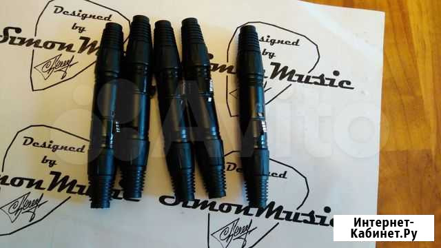 Штекеры XLR Roxtone папа/мама. 5 пар. Новые Клин - изображение 1