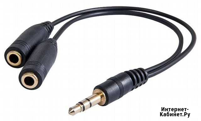 Переходник 3.5 Jack (M) - 2x 3.5 Jack (F) Екатеринбург - изображение 1