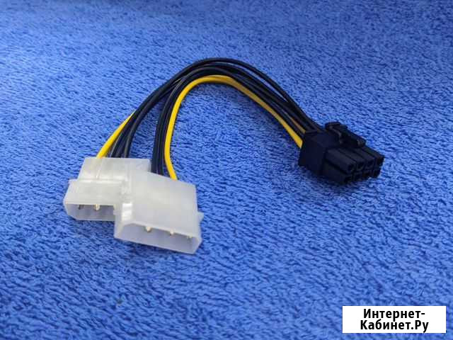 Переходник для видеокарты 8pin на 2 molex Ярославль - изображение 1