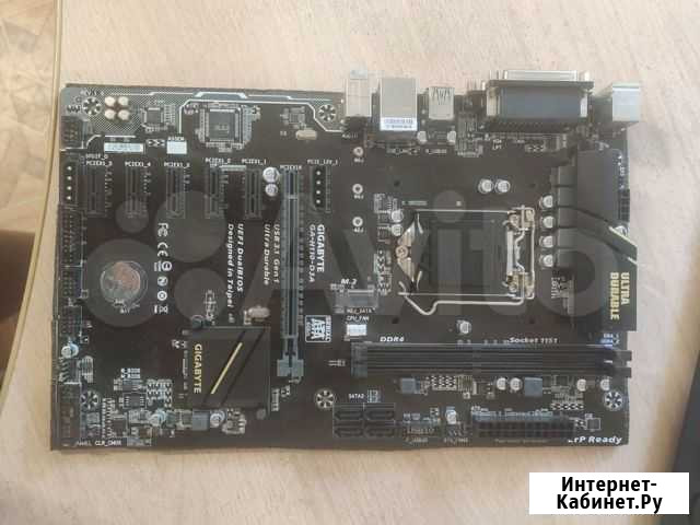 Материнская плата gigabyte ga-h110-d3a 1151 Ростов-на-Дону - изображение 1