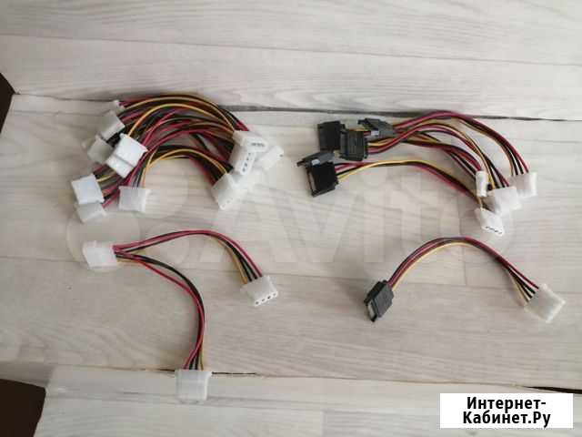 Переходник Molex-2xMolex и Molex-SATA Хабаровск - изображение 1