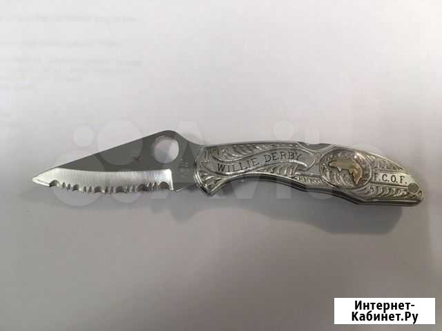 Рарный Spyderco delica 4 custom Псков - изображение 1