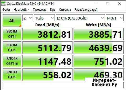 Диски SATA SSD Crucial 250Gb (ресурс 360TBW) Омск