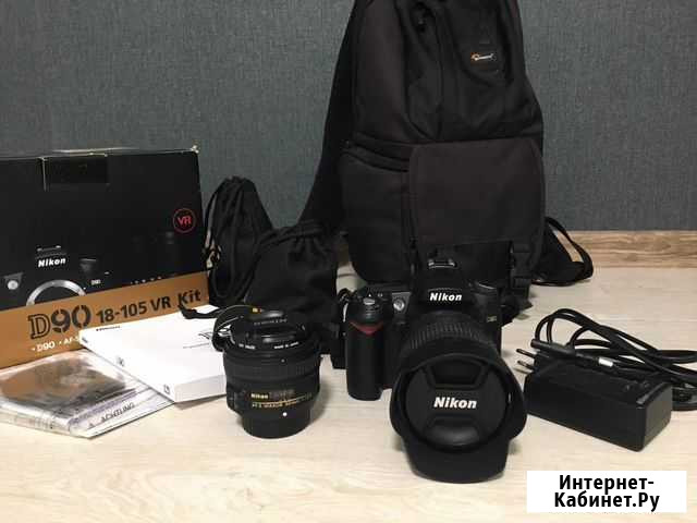 Зеркальная фотокамера Nikon D90 Мурманск - изображение 1