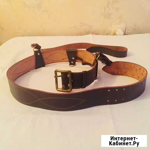 Портупея Новая Натуральная кожа. СССР. 1986 год Наро-Фоминск - изображение 1