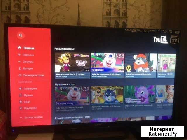Почти новый ЖК Smart TV, Wi-Fi, 32(81см) Оренбург - изображение 1
