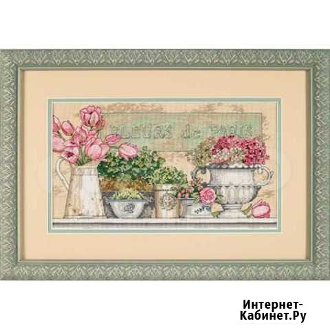 Новый набор для вышивания. цветы Парижа Красноярск - изображение 1