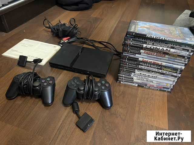 Playstation 2 + игры 2 джойстика ps2 Ростов-на-Дону - изображение 1