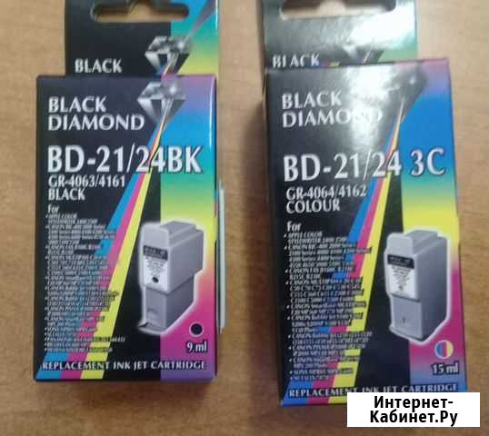 Картриджи для Canon i350 bd-21/24 3c и bd-21/24 bk Саратов - изображение 1