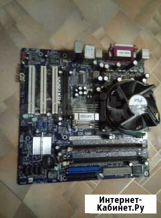 Материнка foxconn+DDR4 512Mb+pentium 524 3.06ghz Тверь - изображение 1