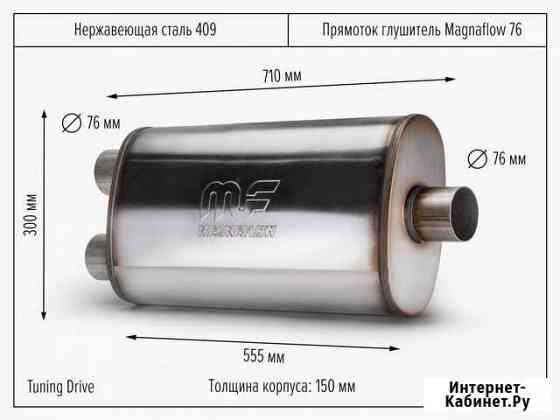 Прямoток глушитeль Мagnаflоw 76 сдвоенный Санкт-Петербург