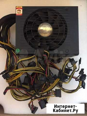 Блок питания JM-1650w для игрового компьютера и ма Тюмень - изображение 1