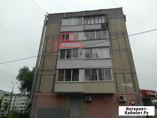 Реклама на оконной раме балкона - 2,5 * 1 м Ижевск - изображение 1