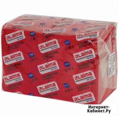 Салфетки бумажные 400шт., 24х24 см, laima Big Pack Санкт-Петербург - изображение 1