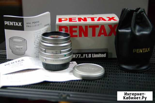 Pentax SMC FA77mm F1.8 Limited автофокус новый Санкт-Петербург - изображение 1