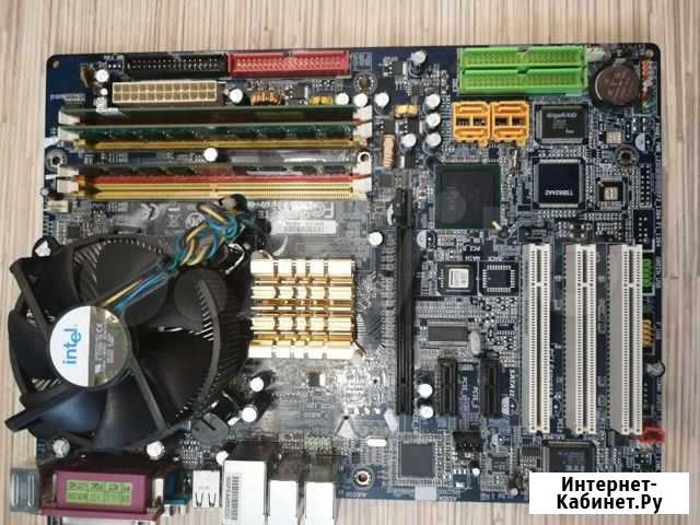 Связка мат. плата, озу 4гб проц Intel p4 3.2ггц Курган - изображение 1