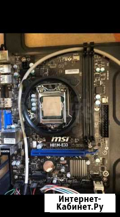 Комплект мат. плата + I3 4330 +4gb озу+охлаждение Севастополь - изображение 1