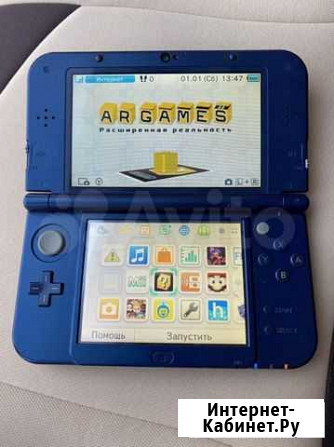 New nintendo 3ds xl ll синяя японка шита Новосибирск - изображение 1