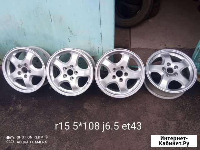 Диски r15 кованные 5*108 j6,5 et43 Воронеж - изображение 1