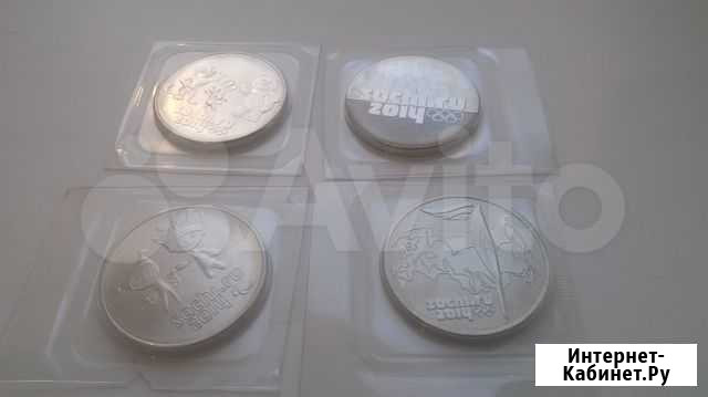 Монеты Сочи 25р полный набор Иркутск - изображение 1