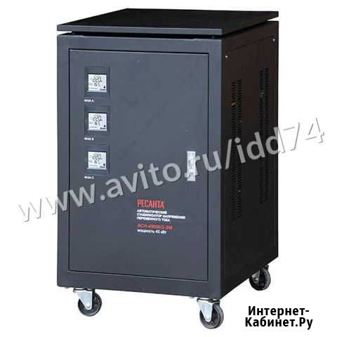 Стабилизатор трехфазный асн- 45000/3 Ресанта Челябинск - изображение 1