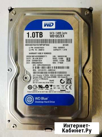 Жесткий диск WD Blue WD10ezex 1 тб Набережные Челны - изображение 1