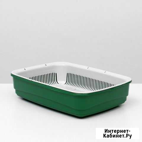 Лоток для кошки с сеткой, 42 х 31 х 10 см Киров - изображение 1