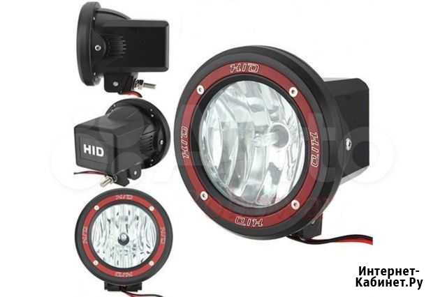 Фара ксеноновая круглая 12V 35W цоколь H3 Владивосток - изображение 1