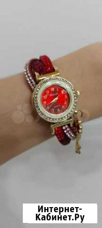 Часы наручные женские,красные Новосибирск - изображение 1