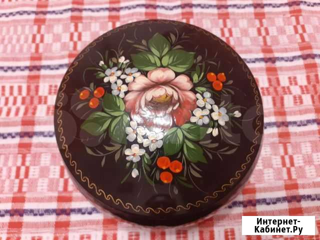 Шкатулка круглая ручная роспись Казань - изображение 1