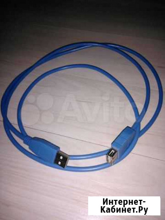 USB удлинитель, шнур USB A - USB B 1,5 метра Тула - изображение 1