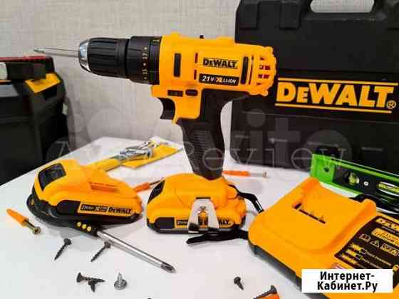 Ударный шуруповерт дрель DeWalt 21V с базой Красноярск
