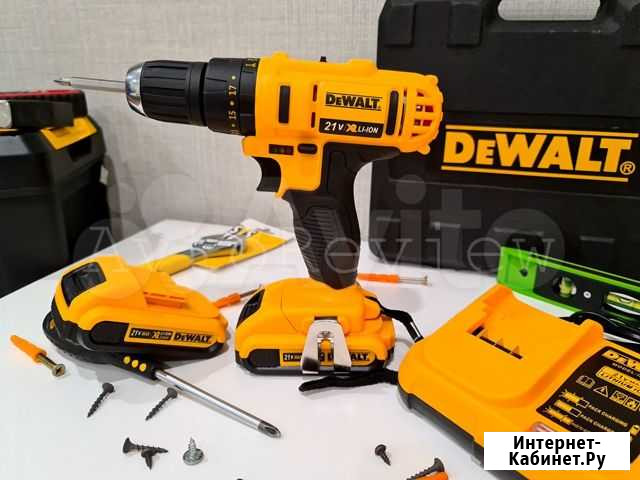 Ударный шуруповерт дрель DeWalt 21V с базой Красноярск - изображение 1