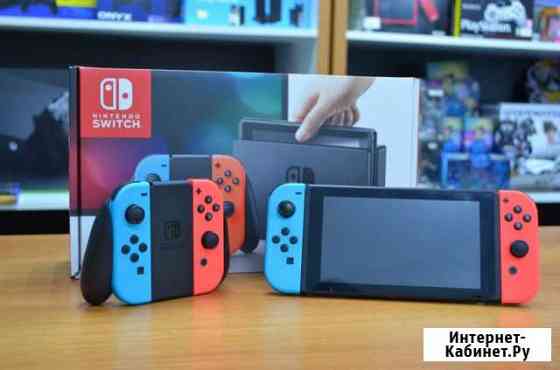 Nintendo Switch синий, красный Б.У Челябинск