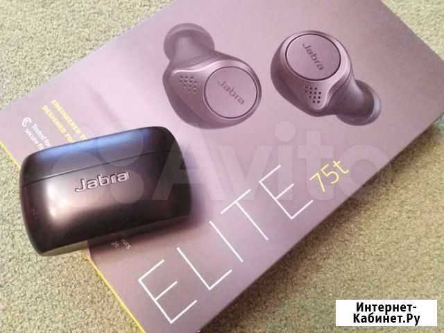 Bluetooth-наушники Jabra elite 75t Когалым - изображение 1