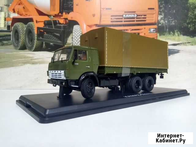 Камаз-53212 бортовой с тентом - хаки 1:43 Набережные Челны - изображение 1